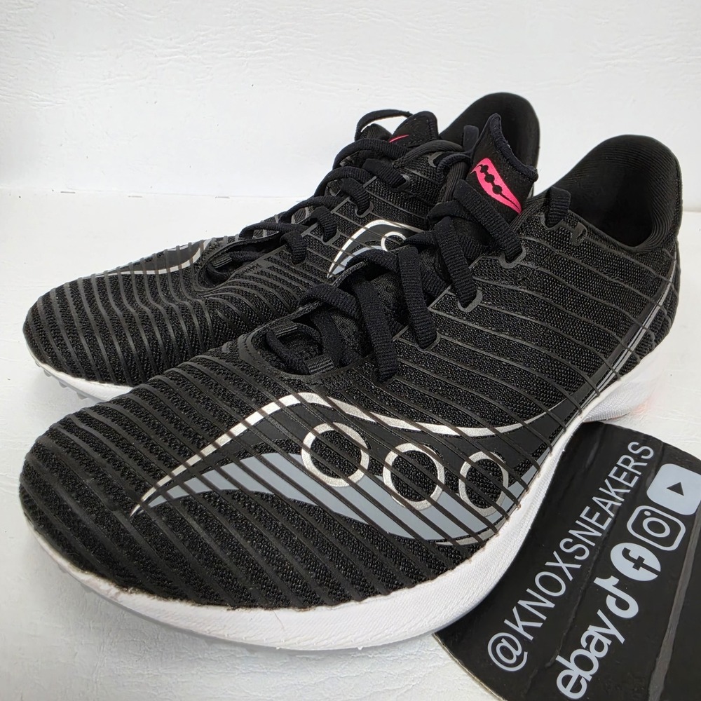 Saucony Velocity MP Mid-Distance Track Shoes/Spikes Black Vizi Men's Size 9